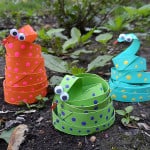 Cardboard Tube Coiled Snakes