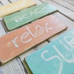 Weathered Beach Signs