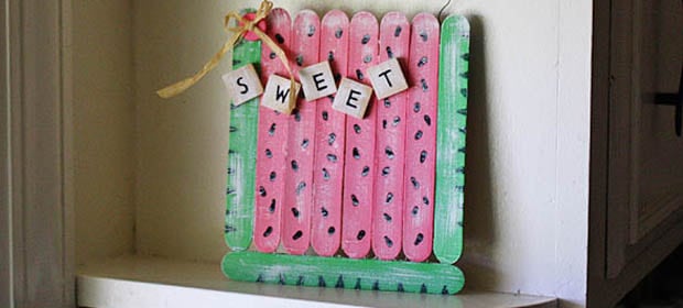 Craft Stick Watermelon