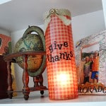 Thanksgiving Luminary Vase - CraftsbyAmanda.com