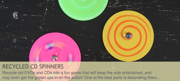 Recycled CD Spinners