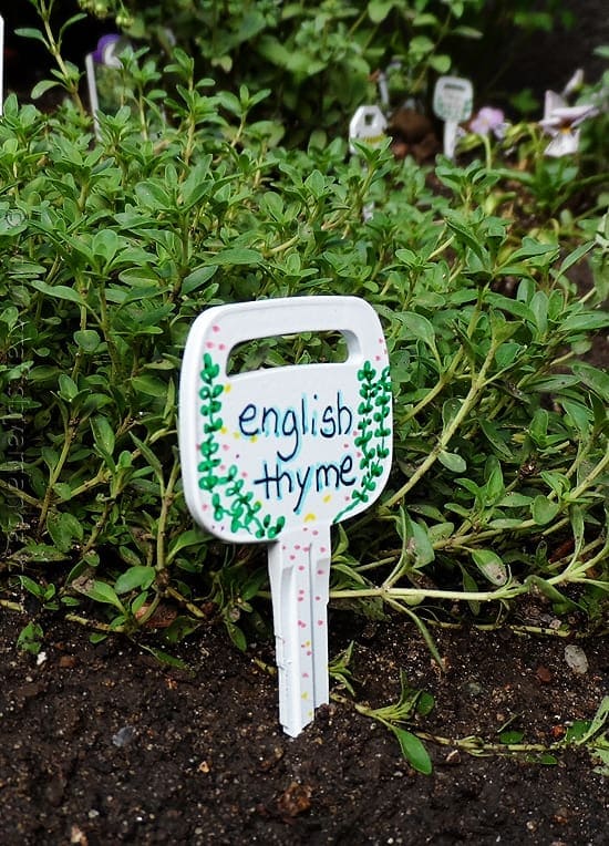 Make Plant Markers from Recycled Keys on CraftsbyAmanda.com @amandaformaro