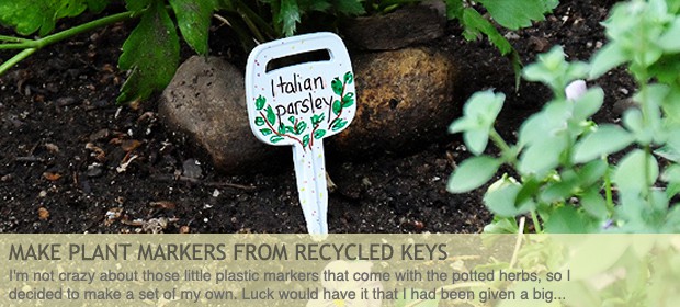 Make Plant Markers from Recycled Keys