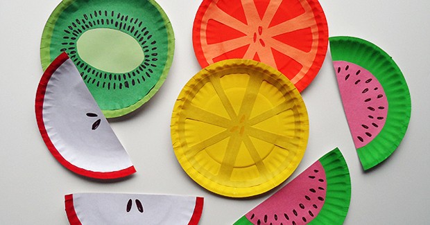 Paper Plate Fruit