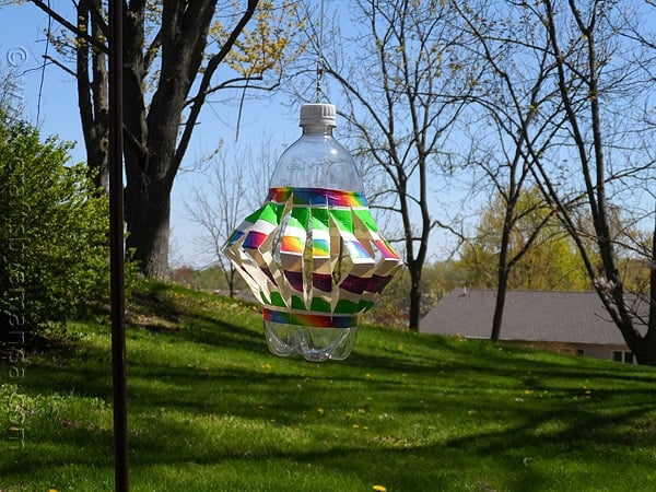 Recycled Plastic Bottle Wind Spinner - Crafts by Amanda