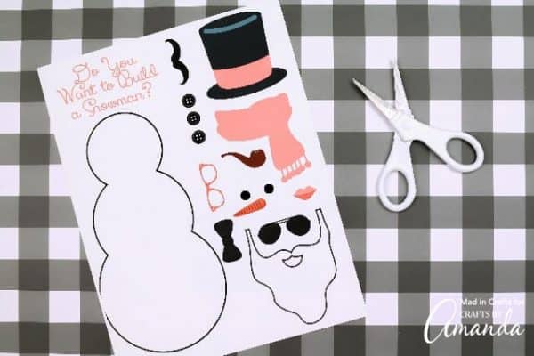 Build A Snowman Printable And Tutorial Crafts By Amanda