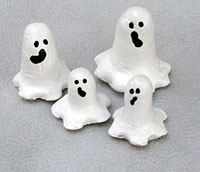 Salt Dough Ghost Family