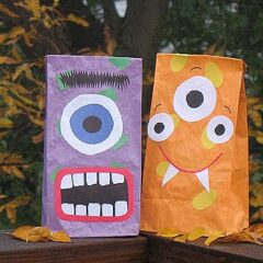 Halloween Monster Treat Bags