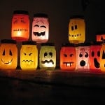 Halloween Painted Jar Luminaries
