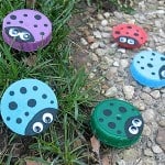 Plastic Lid Ladybugs