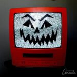 How to make a spooky Jack O'Lantern TV! A great conversation piece too, parents and kids alike will be commenting on how cool it is!
