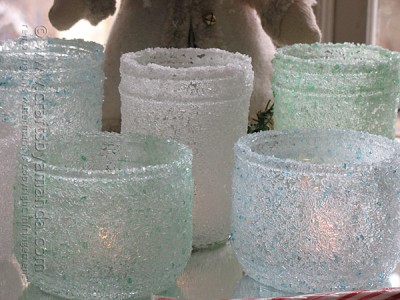 Epsom Salt Luminaries | Easy Craft With Jars