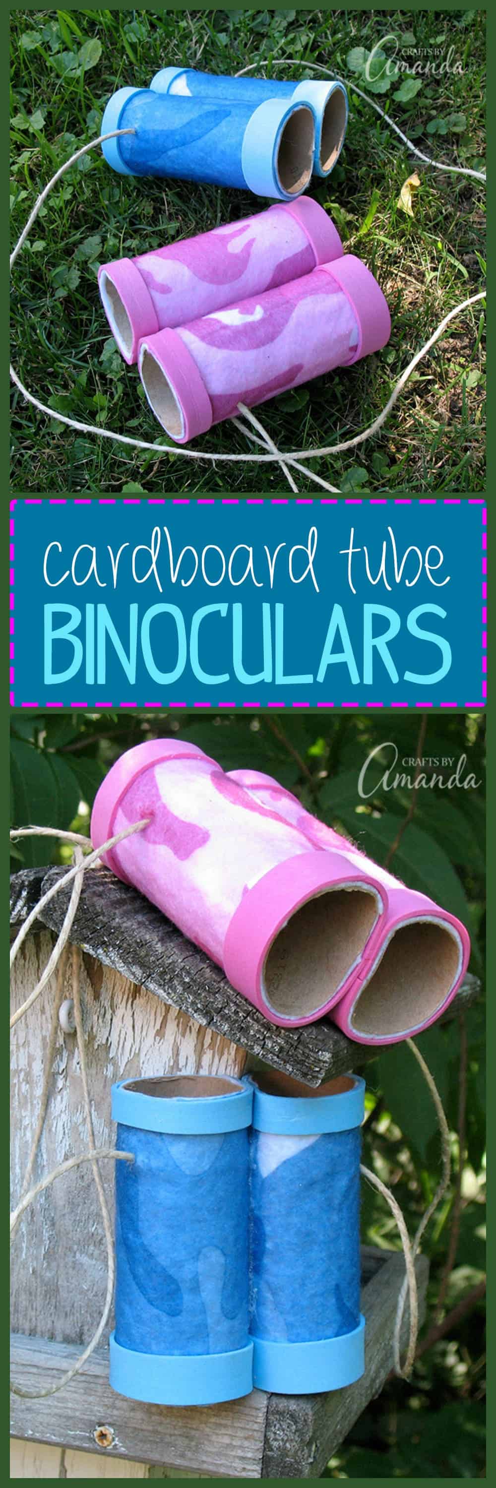 Cardboard Tube Binoculars the perfect spring and summer time kid's craft