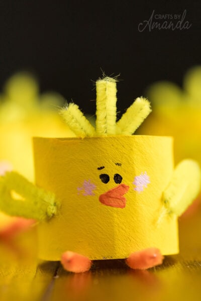 Cardboard Tube Chicks Tutorial - Crafts By Amanda - Crafts For Kids