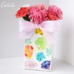 This egg shell mosaic vase is a pretty way to display those colorful Easter egg shells you created! Another fun Easter adult craft!