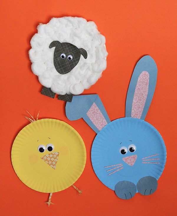 paper plate easter characters