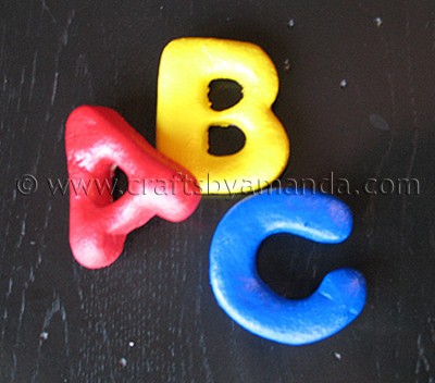 ABC Salt Dough Magnets