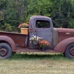 Funky Junky Flower Truck Yard Art