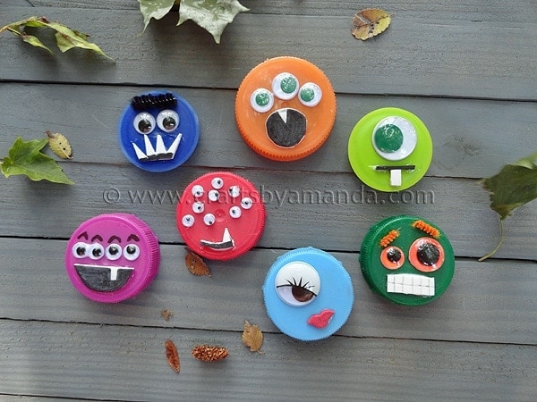 Plastic Lid Monsters