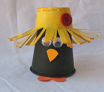 Plastic Cup Pumpkin Craft + 20 Other Fun Things To Do With Plastic Cups