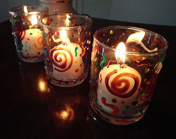 Confetti Fall Votives