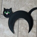 Paper Plate Black Cat