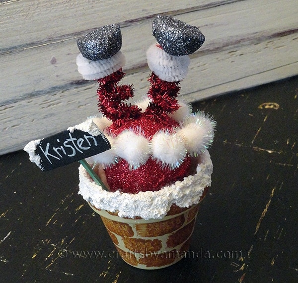 Santa Chimney Place Setting - Crafts by Amanda