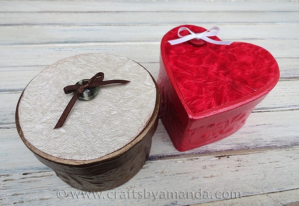 Shimmering Valentine Gift Boxes