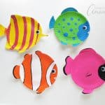 Paper Plate Tropical Fish
