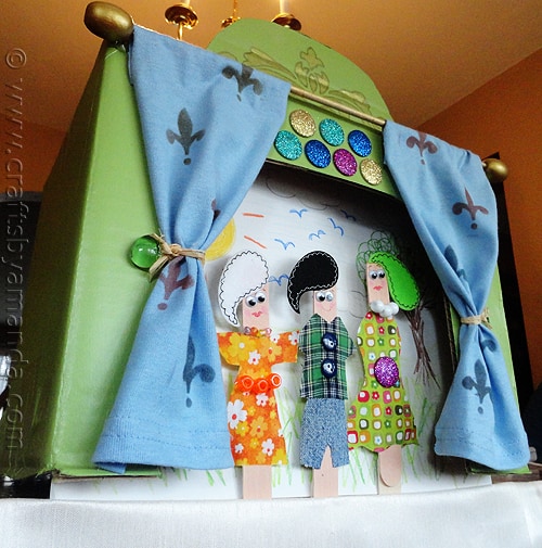 Craft Stick Puppet Theater