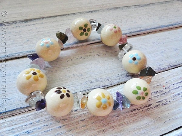 10 Beautiful Wood Flower Beads Assorted Colors 5/8" 16mm Kids Crafts Wonderful 