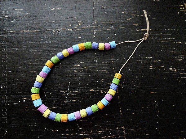 Colorful Recycled Denim Beads