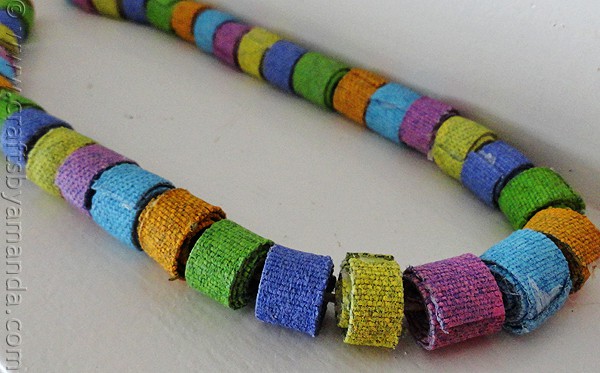 Colorful Recycled Denim Beads