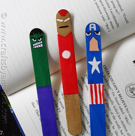 Avengers Bookmarks Craft for Kids