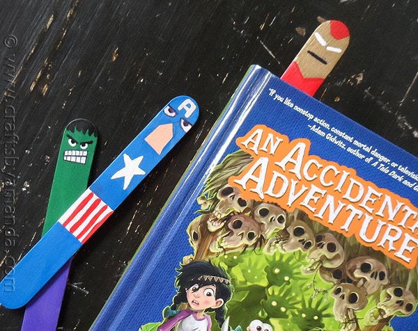 Avengers Craft: Bookmarks