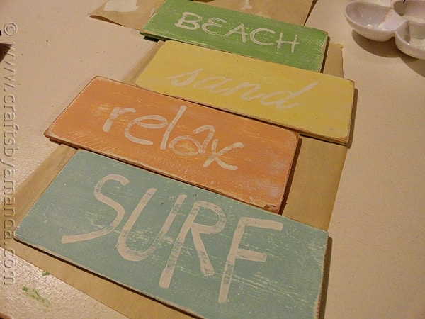 Weathered Beach Signs