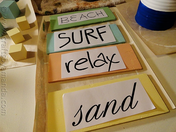 Weathered Beach Signs templates