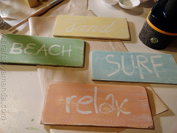 Weathered Beach Signs