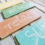 Weathered Beach Signs