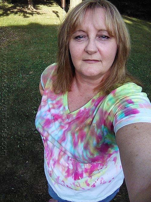 Drip Dye Tees - Crafts by Amanda