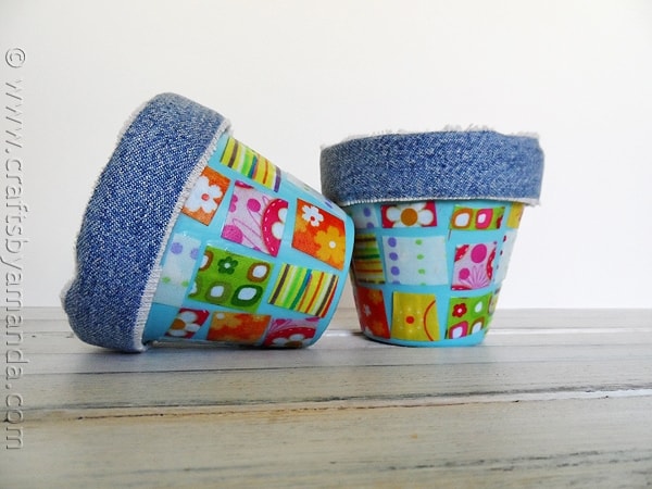 Denim & Fabric Scrap Pots