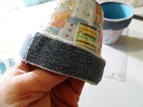 Denim & Fabric Scrap Pots