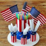 utensil holder made from toilet tubes