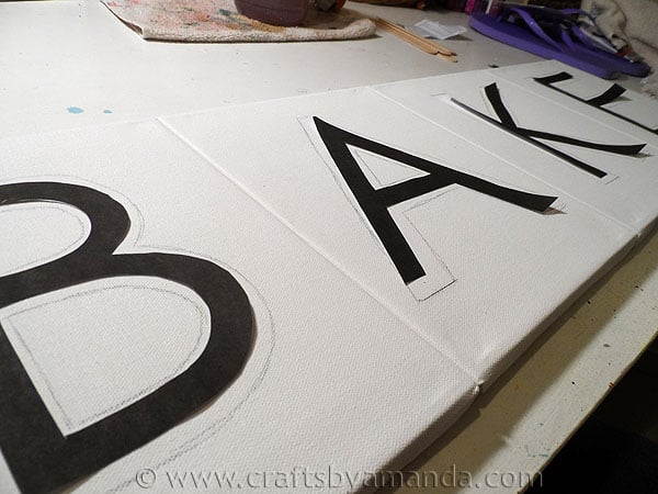 Kitchen Bake Sign: Epsom Salt on Canvas