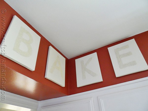 Kitchen Bake Sign: Epsom Salt on Canvas