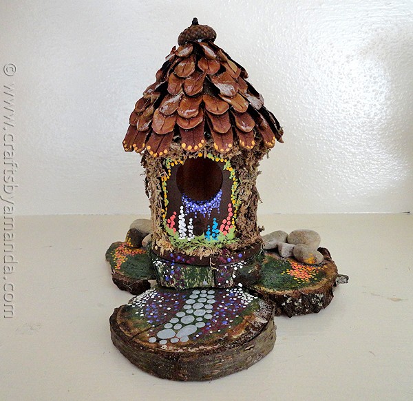 make a fairy house - crafts by amanda