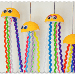 Rainbow Jellyfish Craft - easy kids craft - Crafts by Amanda