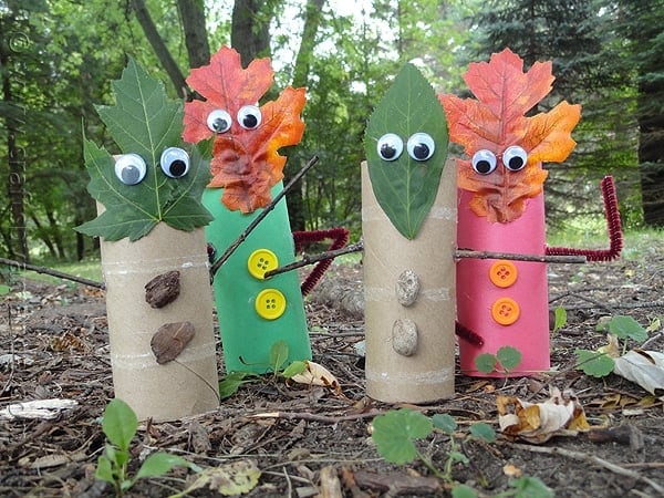 Fall Leaf Finger Puppets - CraftsbyAmanda.com