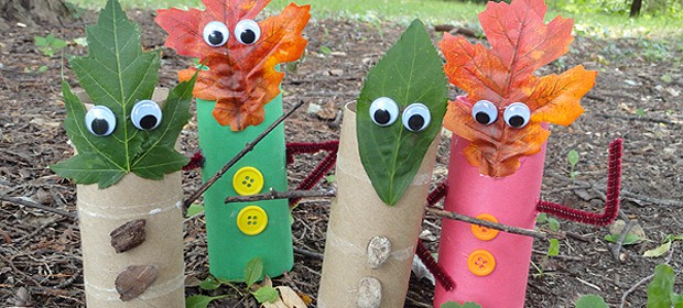 Fall Leaf Finger Puppets - Crafts by Amanda