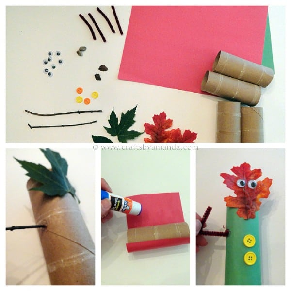 Fall Leaf Finger Puppets - CraftsbyAmanda.com